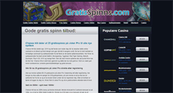 Desktop Screenshot of gratisspinns.com